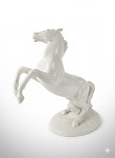 Sculpture Cheval Porcelaine