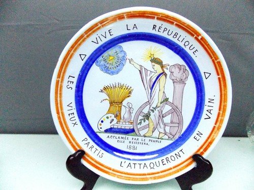 Porquier tres rare assiette - rare, de