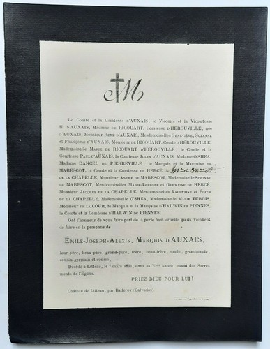 Marquis auxais ricouart - d,