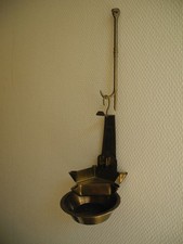 ancienne lampe huile calelh caleil déco art populaire antique oil lamp Öllampe