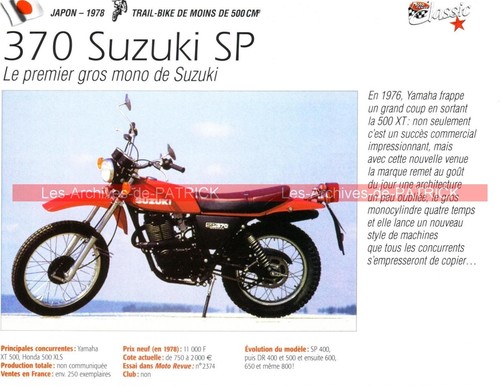 Suzuki 370 - sp, sp370