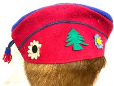 ANCIEN KÉPI CASQUETTE CALOT BERET MILITAIRE OU CONSCRIT COSTUME D'EPOQUE