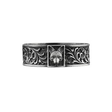 Bague renard sauvage en argent