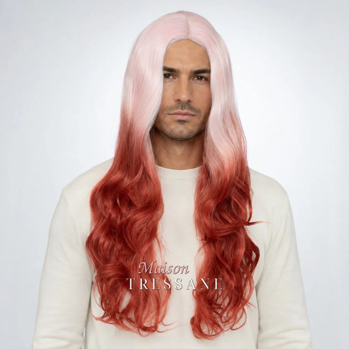 Perruque homme rose - perruque, 60