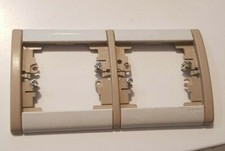 85067 Plaque double horizontale Silex Sable SAGANE LEGRAND  850 67