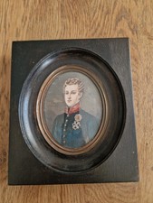 rare portrait en mignature 