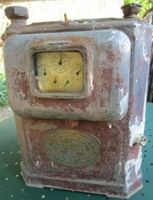 Compteur à gaz à eau? SIGMA ancien 1932 plaques cuivre cadran