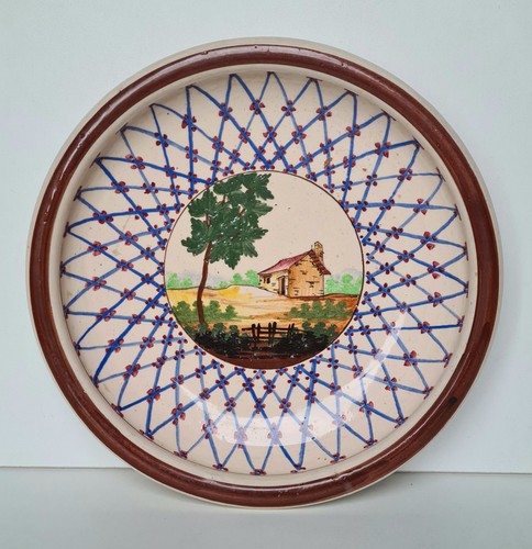 Plat faïence paysage - , sud