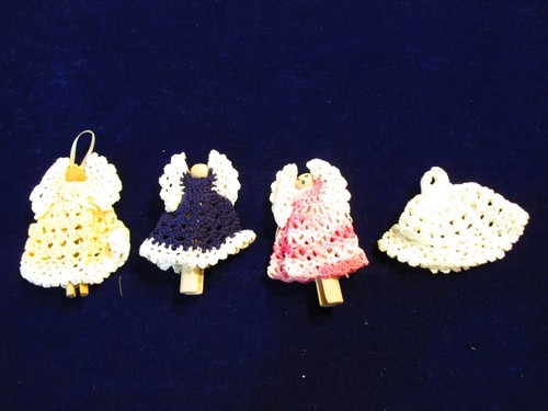 Vintage clothespin angel - vintage,