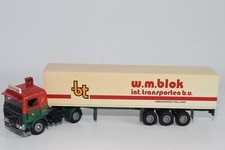 CAMION B19 1:50 TEKNO VOLVO F12 TURBO 6 AVEC REMORQUE W.M. BLOC ABBENBROEK NMINT