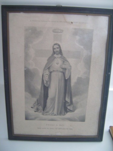 Gravure ancienne christ - gravure,