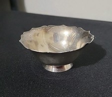 Bol En Argent Floral En Forme