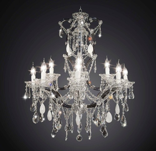 Lustre classique cristal - lustre, en