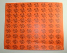 1 PLANCHE DE 72 BONS POINTS ANCIENS ORANGE TERRE MONDE SCOLAIRE ECOLE RECOMPENSE