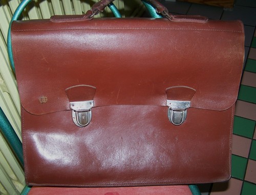 Serviette cartable cuir - serviette,