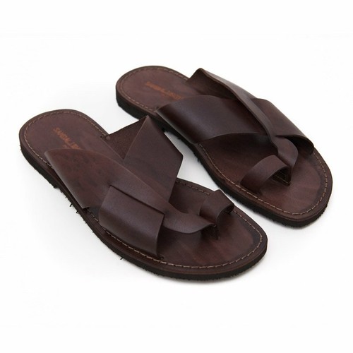 Sandales tongs homme cuir - sandales,