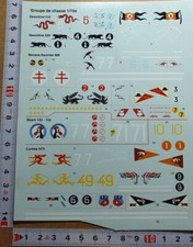 DECALS 1/72 GROUPE DE CHASSE 1940 BLOCH/DEWOITINE/MORANE – WINGMASTERS DCC724