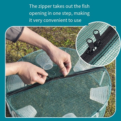 Piège poissons pliable - piège, à