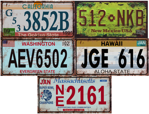 Lot répliques plaques - 5,