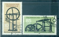Allemagne - RDA 1985 - Y & T n. 2581/82 - Machines à vapeur anciennes  (Michel n