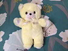 Doudou Ours jaune vintage