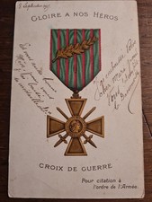 Ww1 Carte Postale Croix De Guerre Septembre 1915