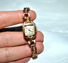 Montre femme LACORDA Mouvement mécanique Suisse vintage 1960 Plaqué Or