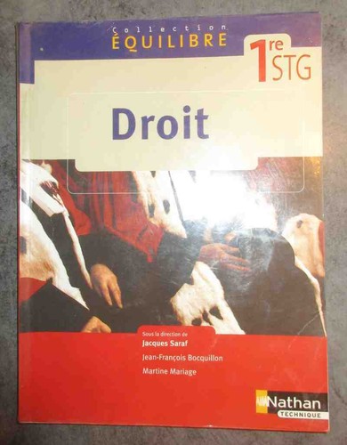 Droit 1ere stg - 1ere, nathan