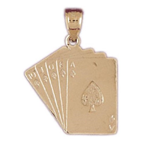 14k jaune royal flush - jaune,