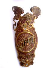Plaque de Velo Cycles GRIFFON à Paris - Old Bike Head Badge - No Emaillee