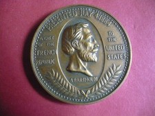 U.S.A.  MEDAILLE MEDAL / Tranche vierge  STATUE DE LA  LIBERTE DE A. BARTHOLDI