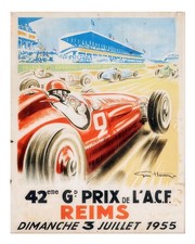Affiche vintage voiture de