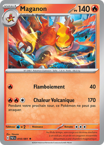Carte pokémon maganon 010 091 - maganon, 010/091