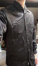 Chemise VERSACE jeans couture taille XS noir satiné ittierre n°655646