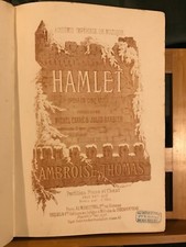 Ambroise Thomas partition chant piano reliée opéra Hamlet éditions Heugel