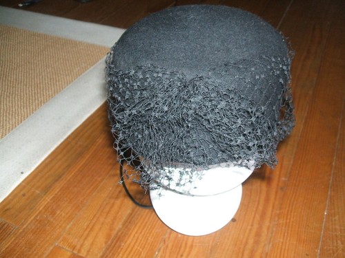 Ancien chapeau bibi voilette - ancien,