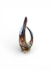 Vase en verre soufflé de