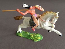 ELASTOLIN OUGEN WILD WEST CAVALIER INDIEN réf. 6853  7 CM Ancienne Production