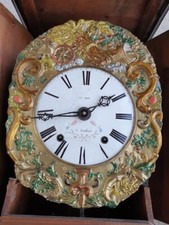 MÉCANISME + BALANCIER laiton repoussé  horloge comtoise Victor ROY LOUHANS