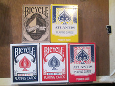 5  jeux  de cartes a jouer de marque bicycle sans jokers  n° 2