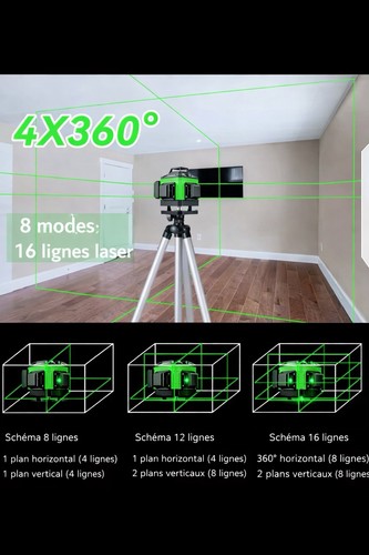 Niveau laser 360 vert - niveau,