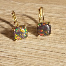 Boucles oreilles opale - boucles, feu
