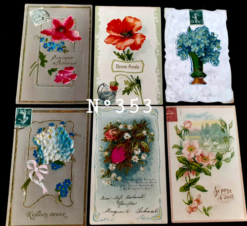 353 lot de 6 cpa - n°353,