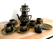 SERVICE A CAFE OU THE PORCELAINE EMAILLEE ANGLAISE GIBSON SONS  MODELE VICTORIA