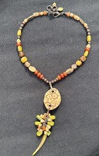 Collier Nature Fantaisie Vintage Ras Du Cou Ref I690