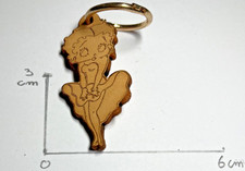 Porte clé cuir Betty boop