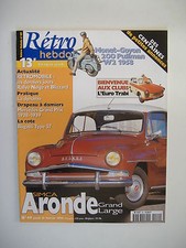RETRO HEBDO n°49 SIMCA ARONDE GRAND LARGE 1958-MONET GOYON W2 PULLMAN 1958