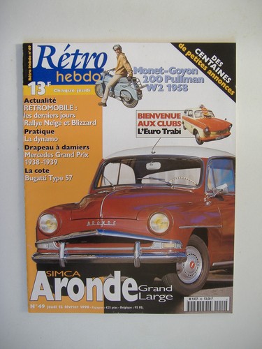 Retro hebdo simca aronde - retro,