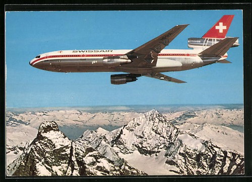 Avion de swissair - l'avion,