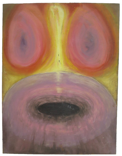 Tableau abstrait vintage daté - abstrait,
